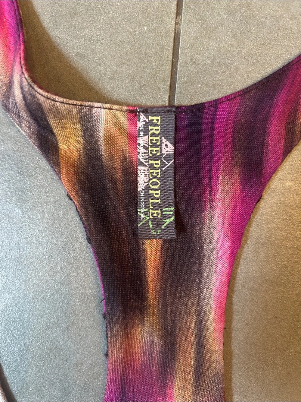 Free People Printed Racer Back Tunic